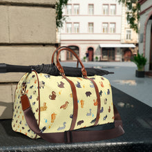 Load image into Gallery viewer, Yellow Zodiac Waterproof Weekender Bag