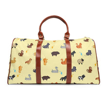 Load image into Gallery viewer, Yellow Zodiac Waterproof Weekender Bag