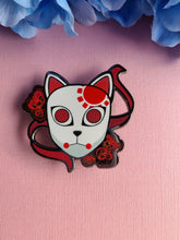 Load image into Gallery viewer, Tanjirou mask pin
