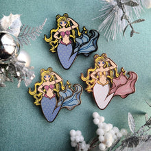 Load image into Gallery viewer, Sailor Mermaid pin
