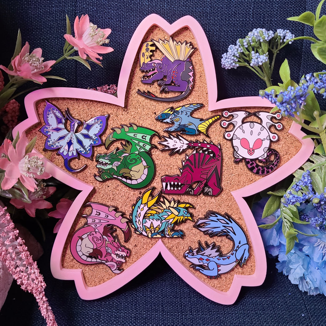 Set of 9 Monster Hunter chibi monsters