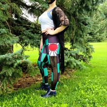 Load image into Gallery viewer, Tanjirou inspired leggings
