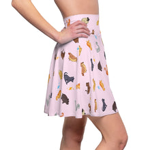 Load image into Gallery viewer, Pink zodiac Skater Skirt
