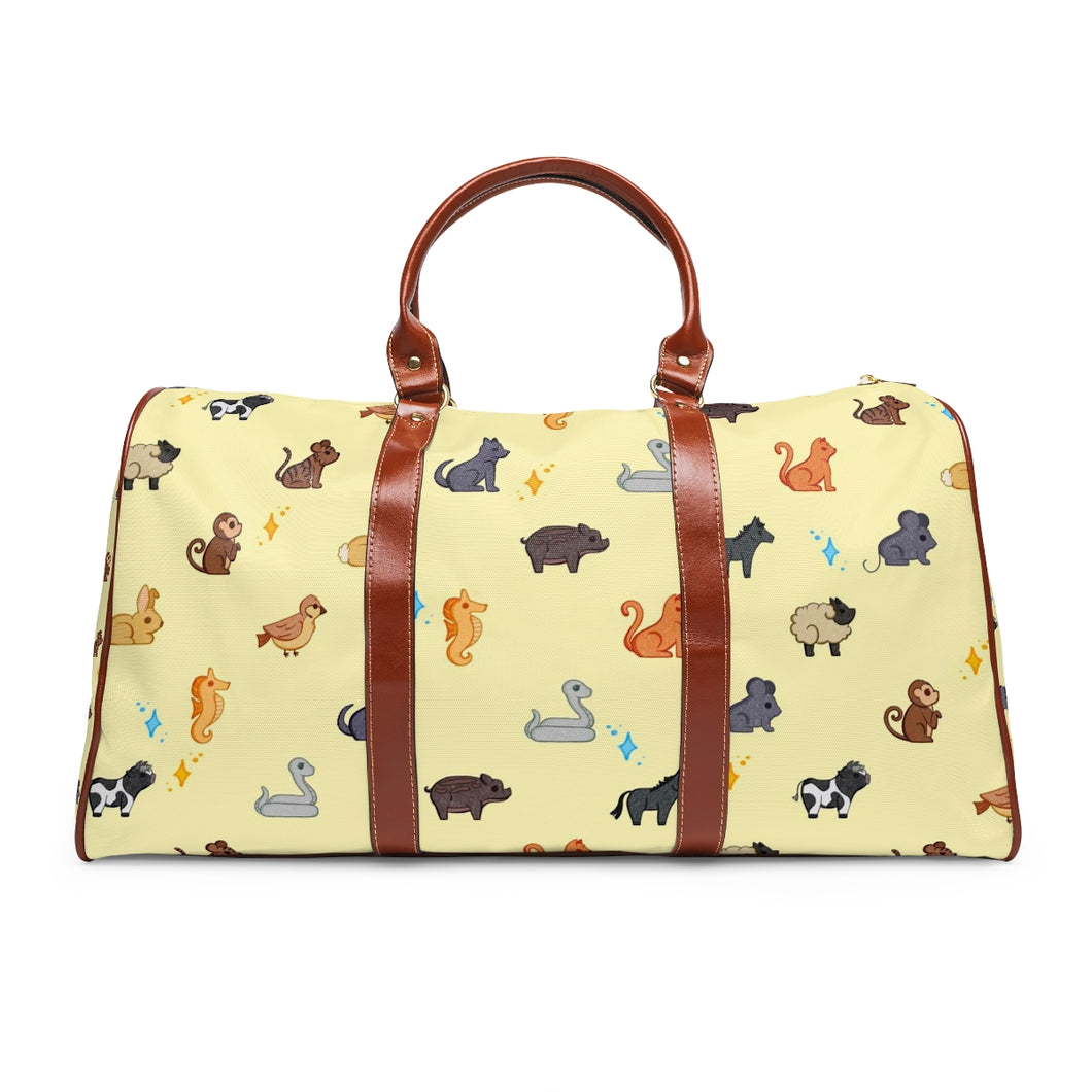 Yellow Zodiac Waterproof Weekender Bag